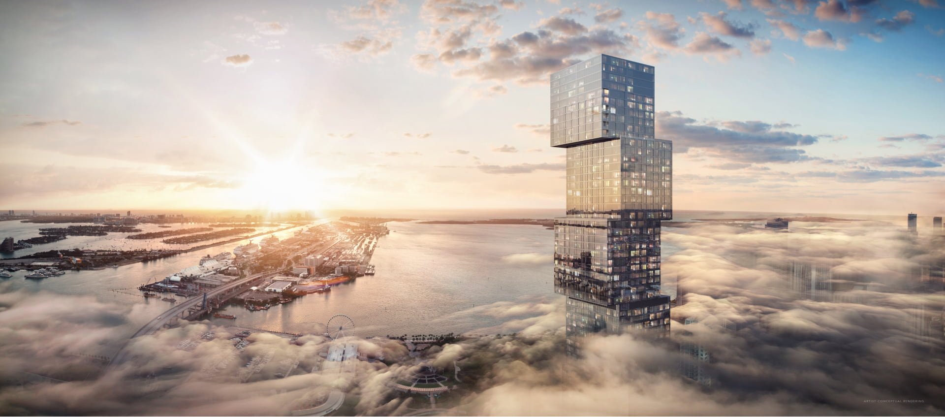 Waldorf Astoria Residences - Tallest building south of Manhattan at 1,049 feet